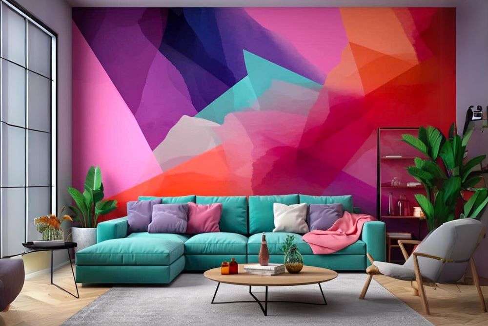 Paredes com pinturas criativas