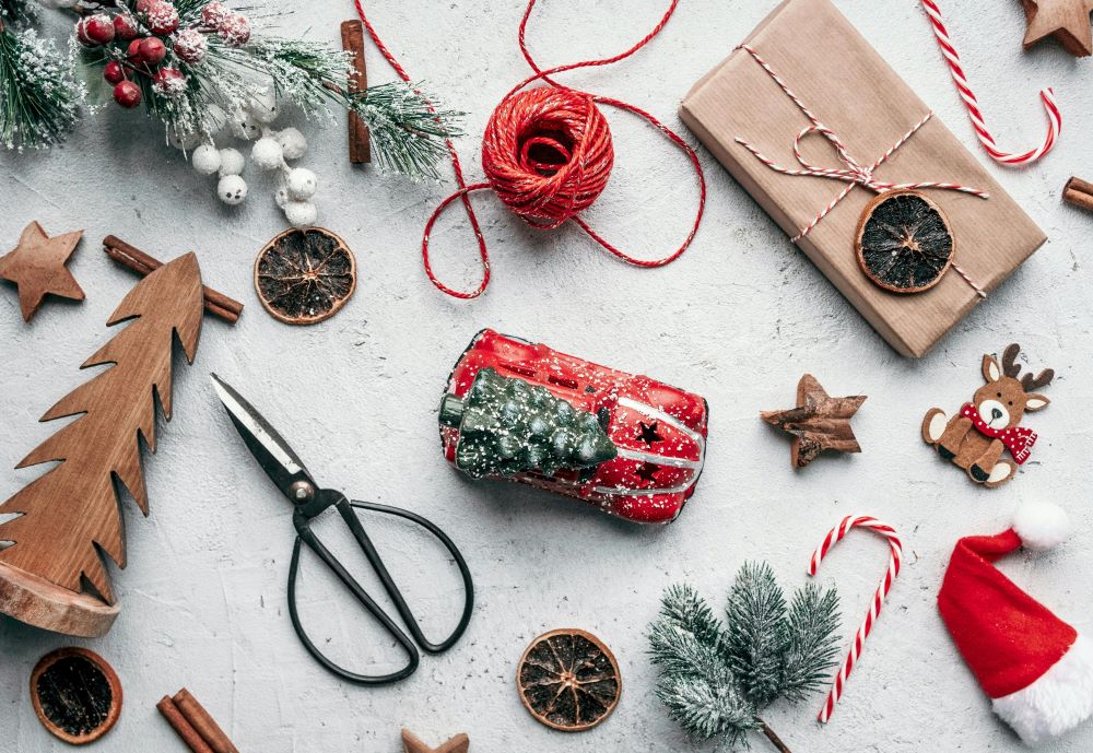 decoração de Natal económica